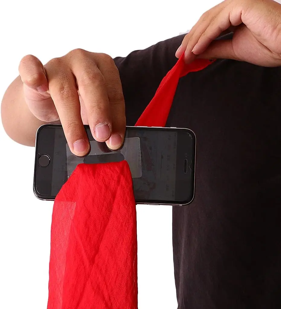 Silk Through Phone Magic Trick Toy Magic Performance Prop Close Up Magic Show Illusion Gimmick Magician Gift for Kid Adult Party thumbnail 4