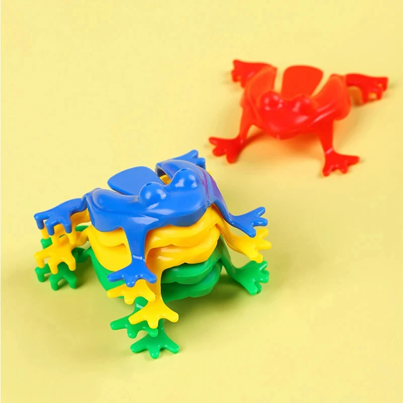 1-20pcs Jumping Frog Toy Parent-child Bounce Frogs Anxiety Toy for Kids Assorted Stress Relief Toys Children Birthday Party Gift thumbnail 2