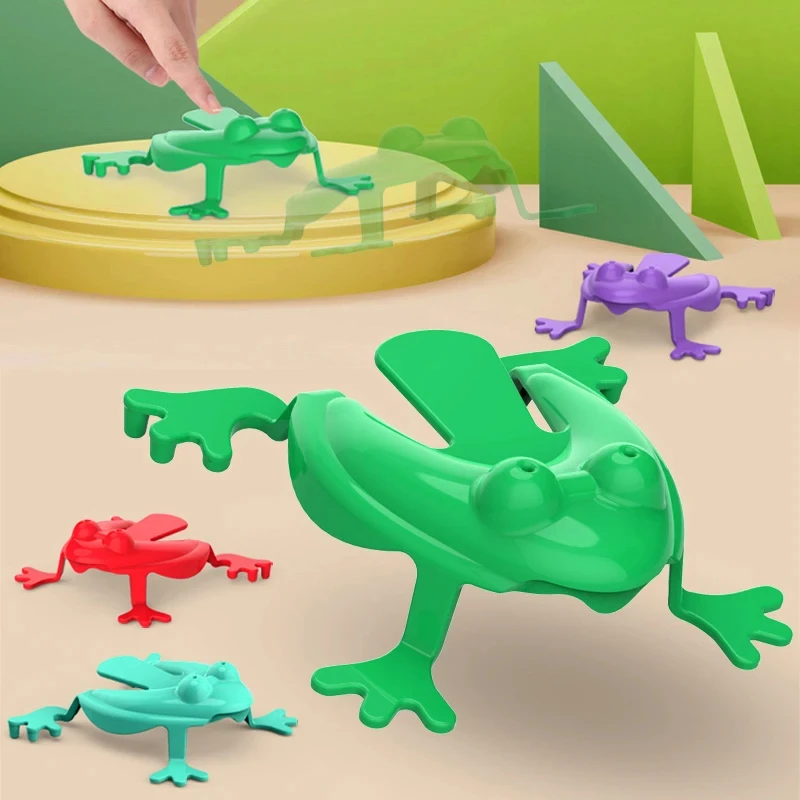 1-20pcs Jumping Frog Toy Parent-child Bounce Frogs Anxiety Toy for Kids Assorted Stress Relief Toys Children Birthday Party Gift thumbnail 3