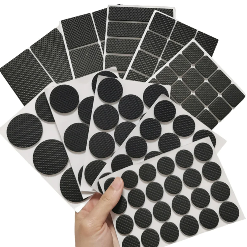Rubber Pads For Chair Leg Furniture Anti Slip Mat Bumper Damper Self Adhesive Table Feet Protector Floor Protector Pads Hardware thumbnail 4