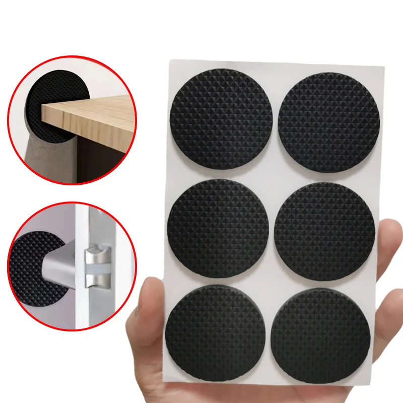 Rubber Pads For Chair Leg Furniture Anti Slip Mat Bumper Damper Self Adhesive Table Feet Protector Floor Protector Pads Hardware thumbnail 6