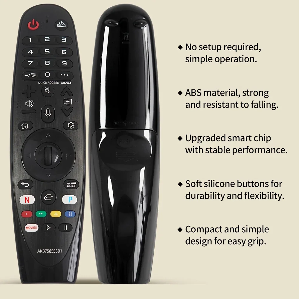 Universal Magic Remote for Smart TV(no/with Voice&Pointer), Replacement for AKB75855501 MR20GA MR21GA MR21GC MR19BA thumbnail 4