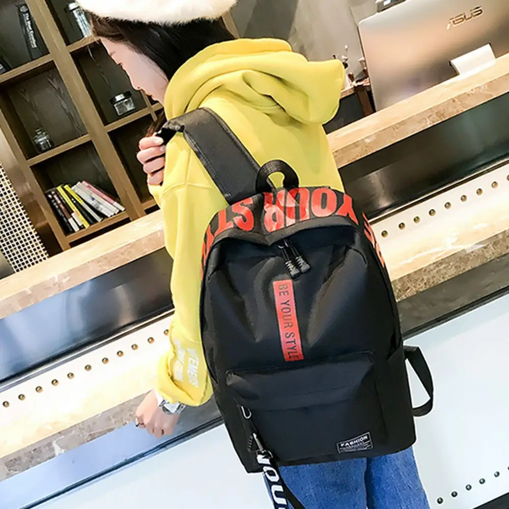 New Female Fashion Teenage High Capacity Waterproof College Backpack Trendy Women Laptop School Bags Cute Girl Travel Book Bag thumbnail 3