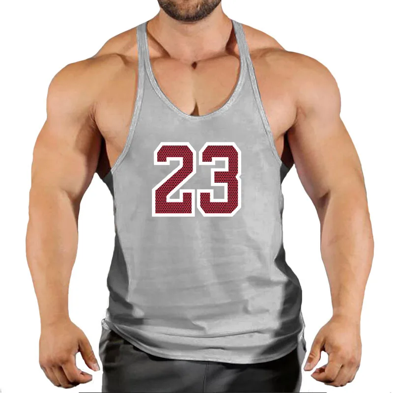 Men's Clothing Gym Vest Vests Bodybuilding Man Top for Fitness Stringer Sleeveless Sweatshirt T-shirts Suspenders Man Clothes thumbnail 3