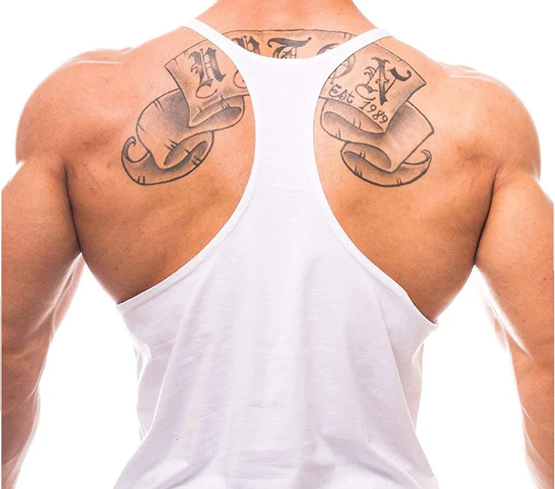 Men's Clothing Gym Vest Vests Bodybuilding Man Top for Fitness Stringer Sleeveless Sweatshirt T-shirts Suspenders Man Clothes thumbnail 2