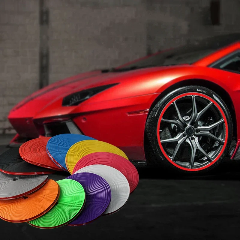 Universal Car Rim Protect Strip Wheel Edge Protector Car Wheel Sticker Tire Protection Care Covers Car Styling thumbnail 6