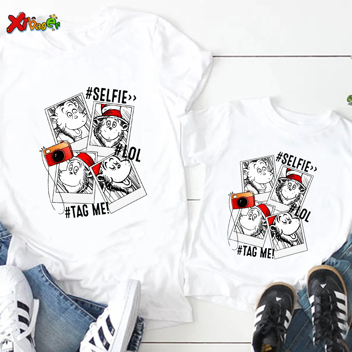 Family Matching Outfits Kids T Shirts Monkey Girl Boys Clothing Toddler Baby Clothes Mommy Daddy Matching Couple Outfits Familia thumbnail 3