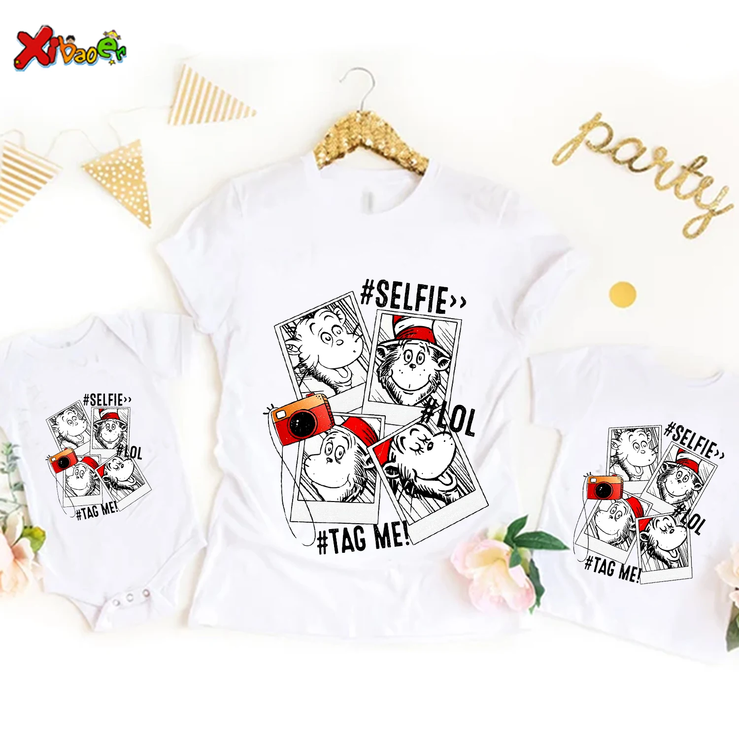 Family Matching Outfits Kids T Shirts Monkey Girl Boys Clothing Toddler Baby Clothes Mommy Daddy Matching Couple Outfits Familia thumbnail 4