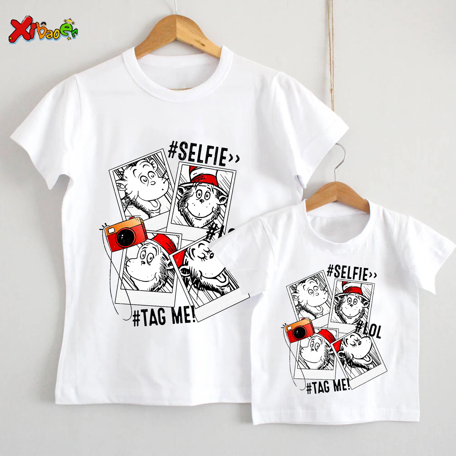 Family Matching Outfits Kids T Shirts Monkey Girl Boys Clothing Toddler Baby Clothes Mommy Daddy Matching Couple Outfits Familia thumbnail 2