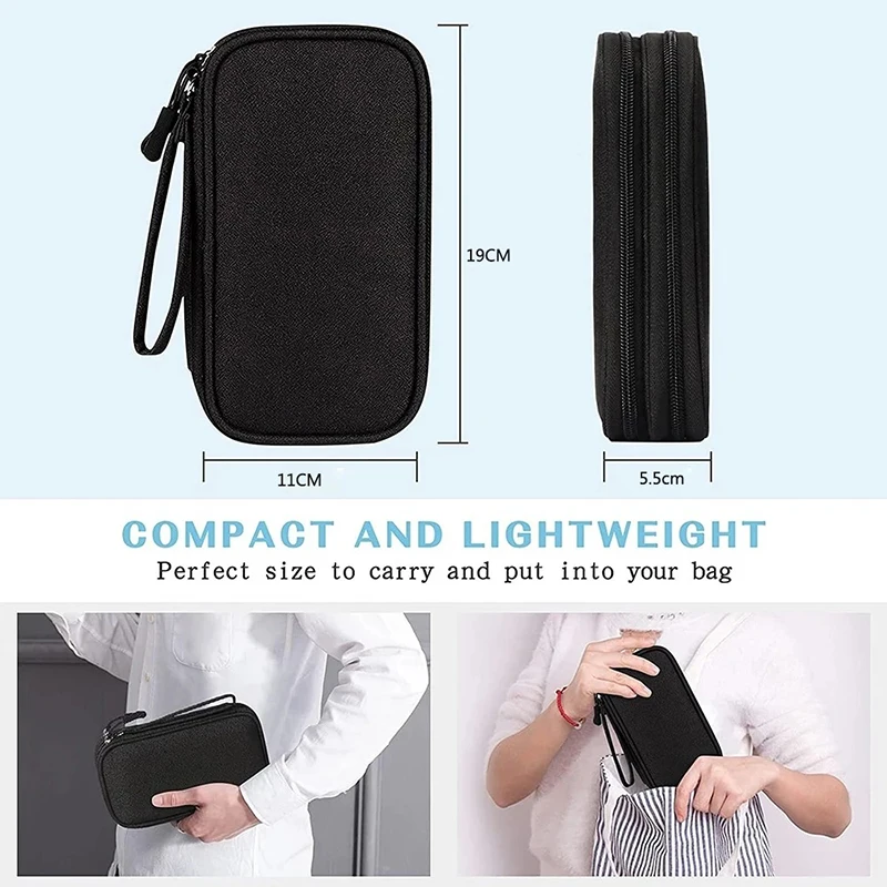 NEW Travel Organizer Bag Cable Storage Organizers Pouch Carry Case Portable Waterproof Single Layers Storage Bags For Cable Cord thumbnail 6