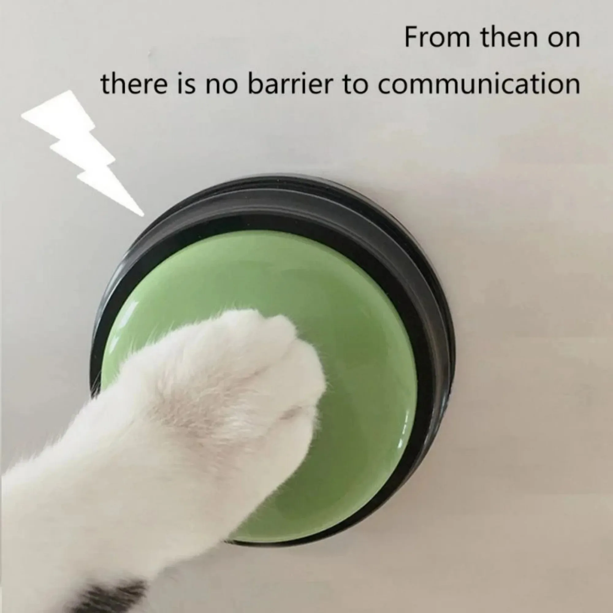 Dog Communication Buttons Voice Recording Button for Pet Training Buzzer 30 Second Record Playback Funny Gift for Talking Pet thumbnail 4