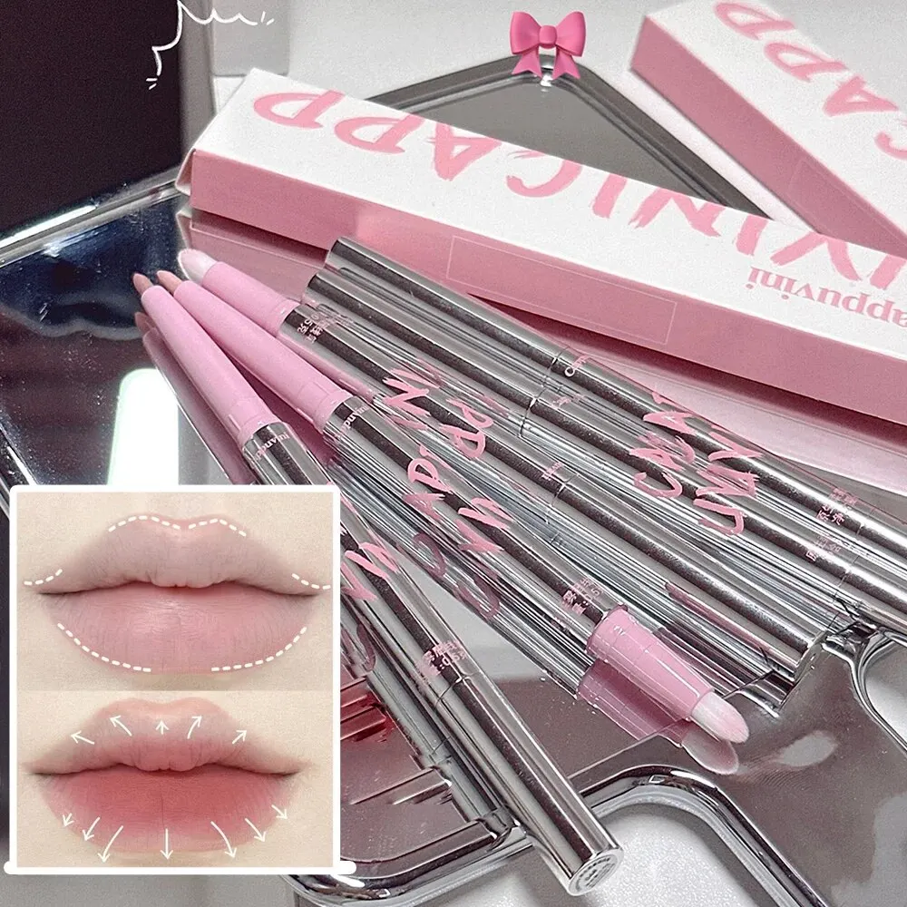 Nude Lip Liner with Lip Brush Cappuvini Korean Style Lip Makeup Long Last Velvet Matte Lipstick thumbnail 3