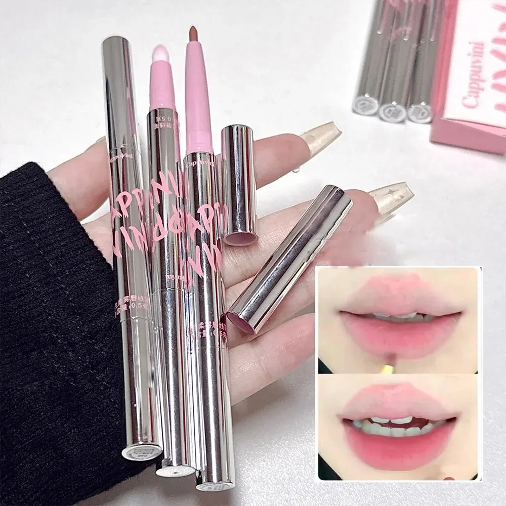 Nude Lip Liner with Lip Brush Cappuvini Korean Style Lip Makeup Long Last Velvet Matte Lipstick thumbnail 2