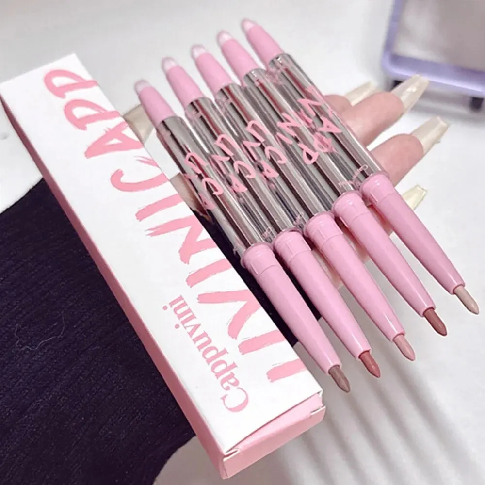 Nude Lip Liner with Lip Brush Cappuvini Korean Style Lip Makeup Long Last Velvet Matte Lipstick thumbnail 5