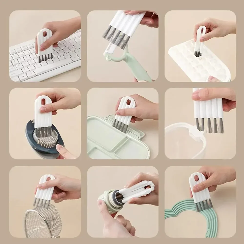Multifunctional Flexible Gap Brush, Multi-Function Computer Cleaning Brush,Soft Brush Keyboard Cleaner, Household Cleaning Tool thumbnail 2