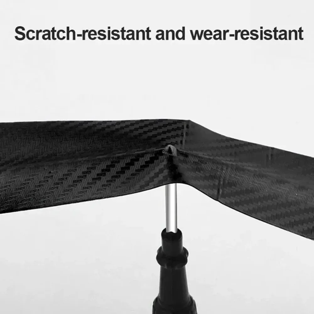 3D Carbon Fiber Sticker Paste Car Threshold Protective Film Anti Scratch Waterproof Matte Black Nano Sticker for Car Body thumbnail 5