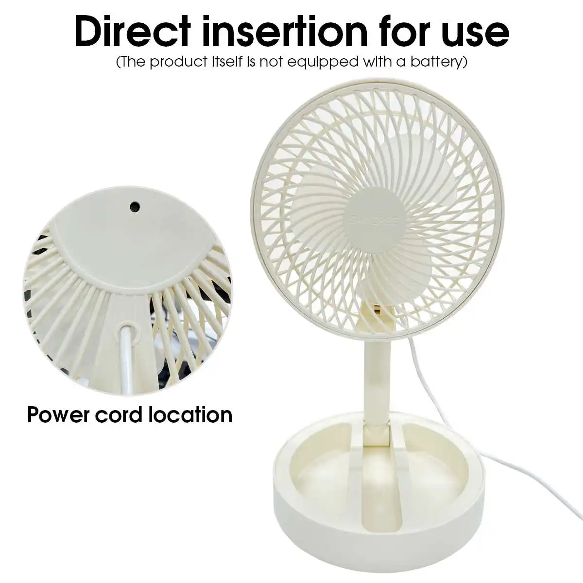 USB Direct Plug-in Small Fan Portable Cooling Fan Household Foldable Desktop Air Circulator For Indoor Outdoor thumbnail 2