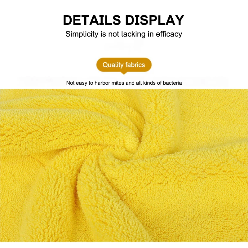 SEAMETAL High-end Microfiber Towel Car Wash Towel Detailing Cleaning Cloth Car Wash Drying Towel Car Absorbent Cleaning Products thumbnail 3