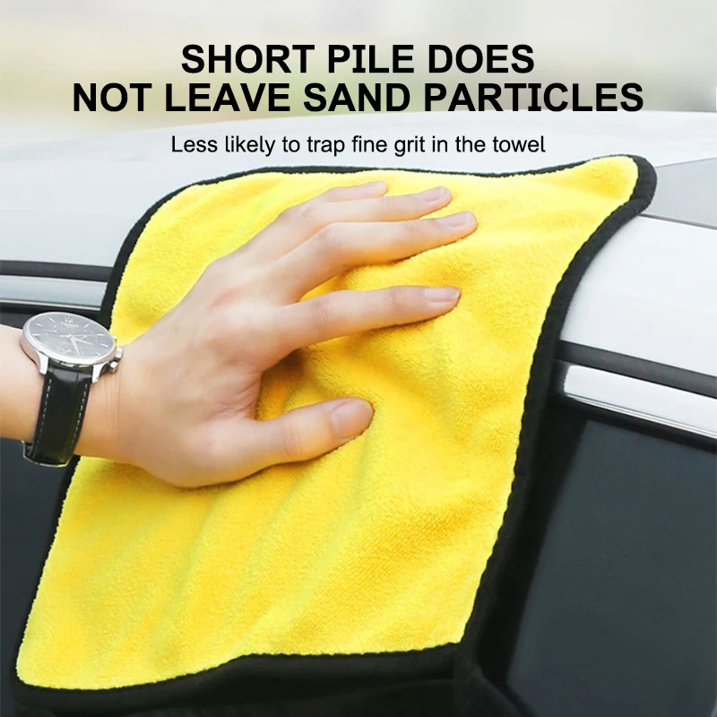 SEAMETAL High-end Microfiber Towel Car Wash Towel Detailing Cleaning Cloth Car Wash Drying Towel Car Absorbent Cleaning Products thumbnail 5