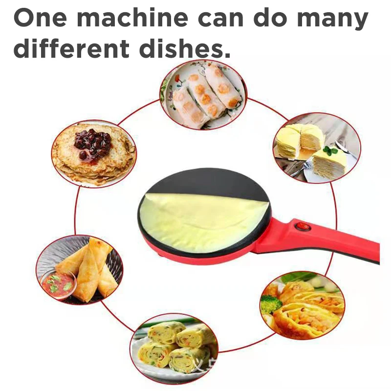NEW 2026Electric Crepe Maker Pizza Pancake Machine NonStick Griddle Baking Pan Cake Machine Kitchen Appliance Cooking Tools 220V thumbnail 4