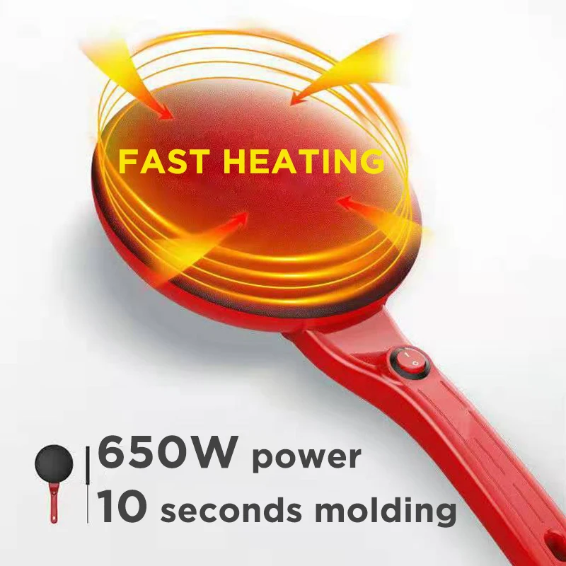 NEW 2026Electric Crepe Maker Pizza Pancake Machine NonStick Griddle Baking Pan Cake Machine Kitchen Appliance Cooking Tools 220V thumbnail 3