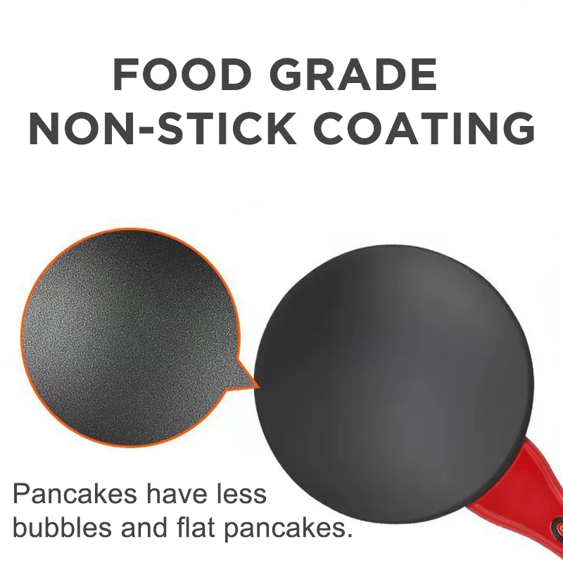 NEW 2026Electric Crepe Maker Pizza Pancake Machine NonStick Griddle Baking Pan Cake Machine Kitchen Appliance Cooking Tools 220V thumbnail 2