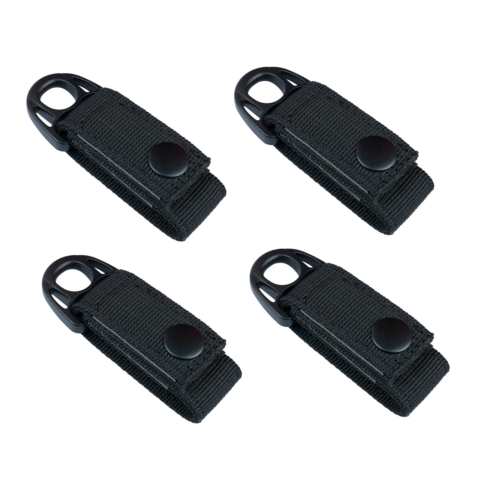 KUNN Nylon Duty Belt Keeper with Hook and Loop Snap,Tool Belt Accessories with Suspender Loops for 2.25" Duty Belt, 4 Pcs thumbnail 2