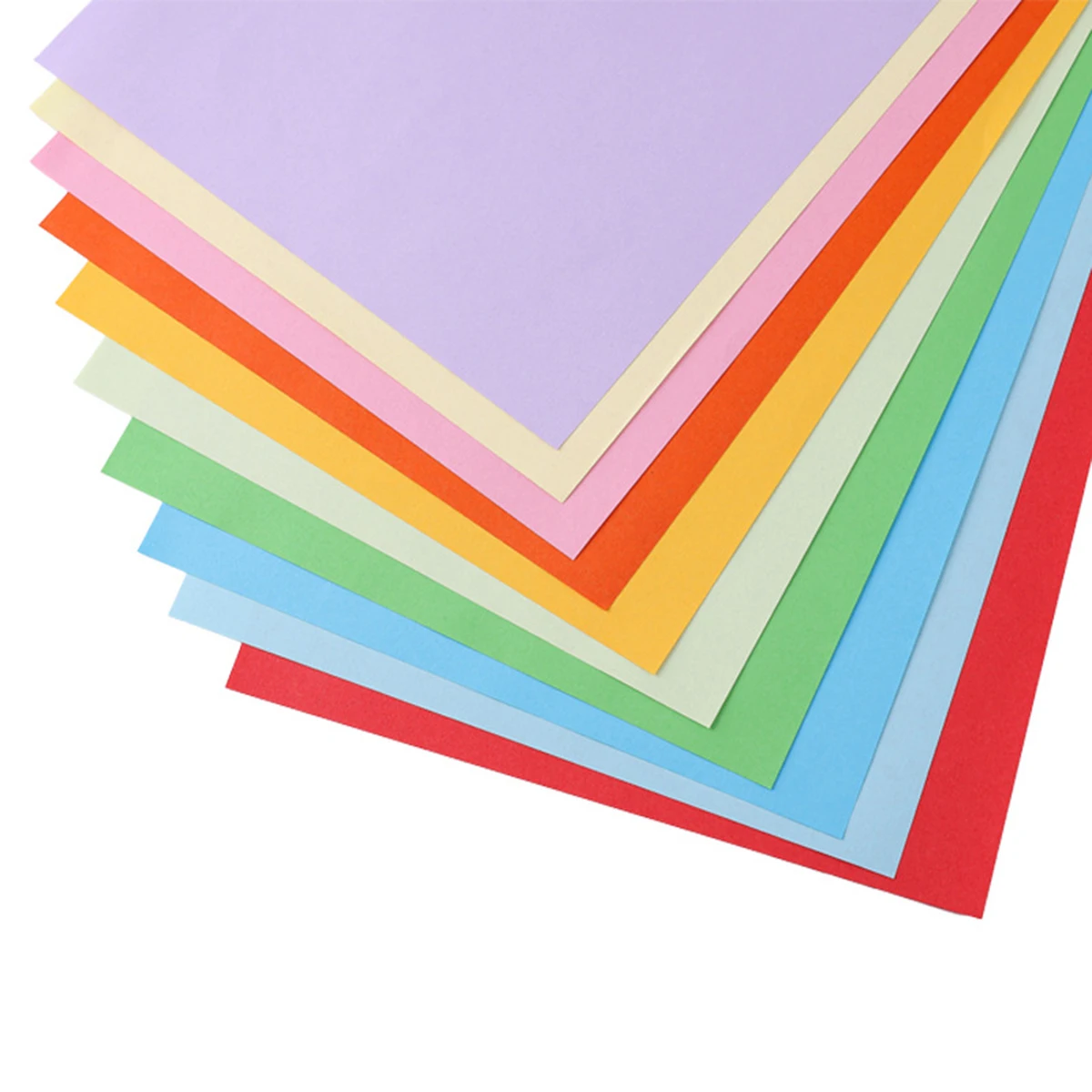 100pcs Square Origami Paper Double Sides Solid Color Folding Paper Multicolor Kids Handmade DIY Scrapbooking Craft Decor thumbnail 4
