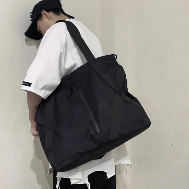 Casual Tote Bag Men's Big Handbag Fashion For Man Large Capacity Cross Bag Men Fit For Short Distance Travel Shoulder Bag thumbnail 2