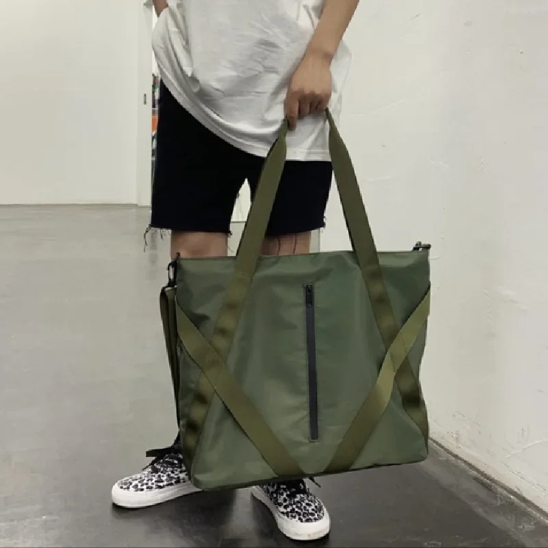 Casual Tote Bag Men's Big Handbag Fashion For Man Large Capacity Cross Bag Men Fit For Short Distance Travel Shoulder Bag thumbnail 4