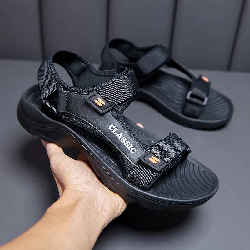 Men Sandals Summer Leisure Beach Holiday Sandals Men Shoes New Outdoor Sneakers Male Retro Comfortable Casual Sandals Men thumbnail 2