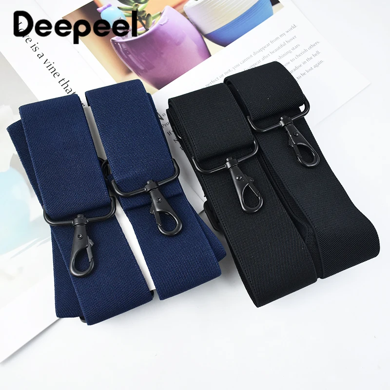 Deepeel 5*120cm Men's Adult Suspenders 4 Clip Hook Buckle Wide Stretch Straps Male Jockstrap Braces Men Skirt Jeans Accessories thumbnail 5