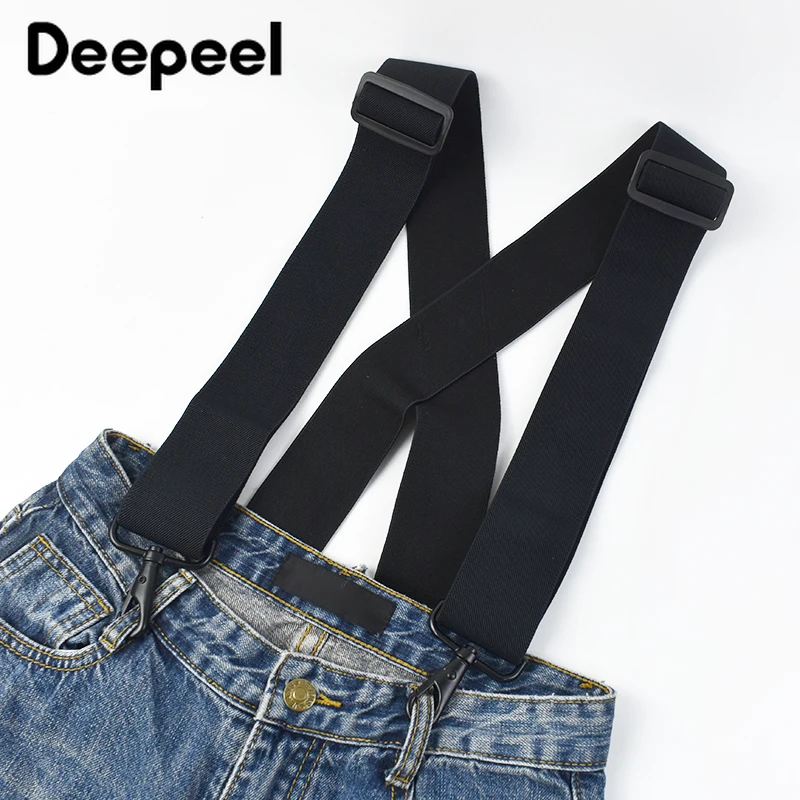 Deepeel 5*120cm Men's Adult Suspenders 4 Clip Hook Buckle Wide Stretch Straps Male Jockstrap Braces Men Skirt Jeans Accessories thumbnail 6