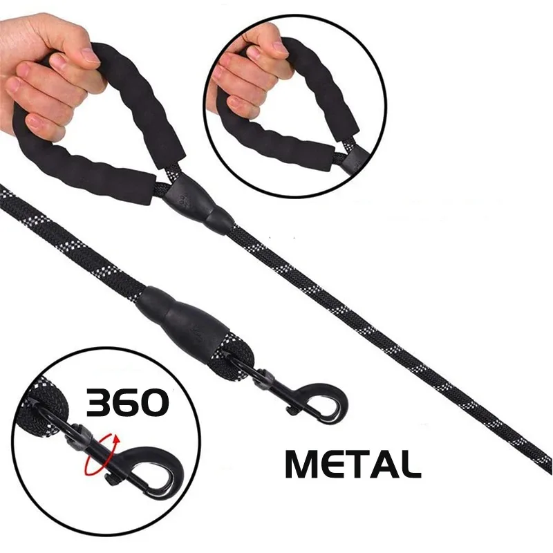 150/200/300CM Strong Leashes for Dogs Soft Handle Dog Leash Reinforced Leash for Small Medium Large Dogs Big Dog Supplies thumbnail 6