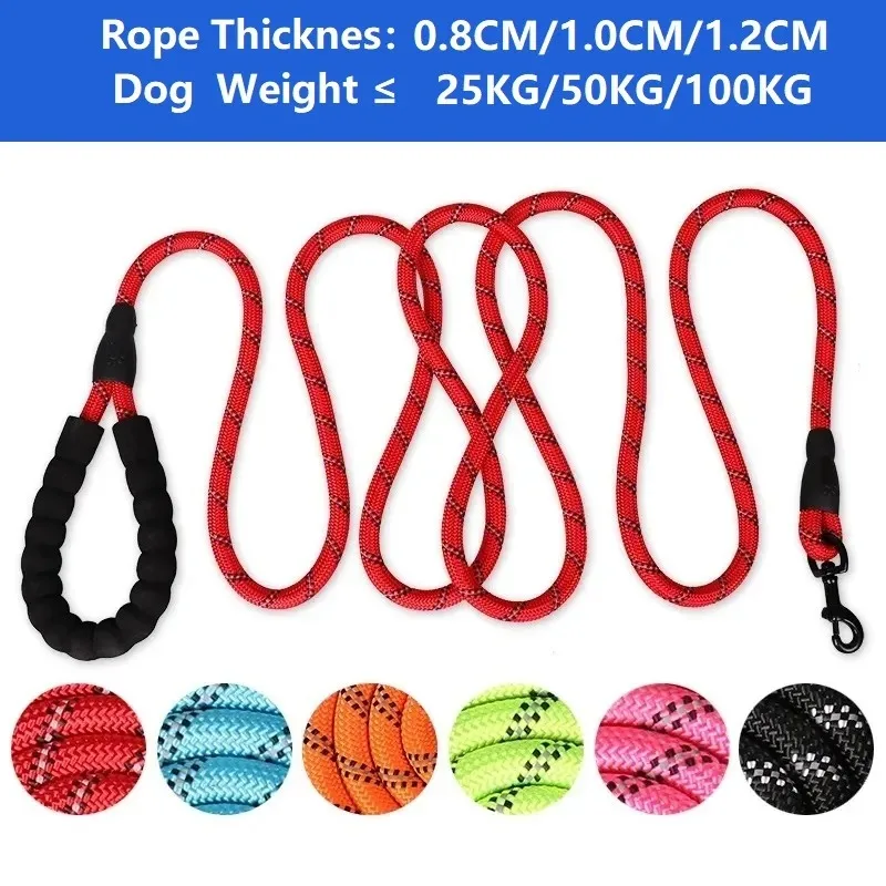 150/200/300CM Strong Leashes for Dogs Soft Handle Dog Leash Reinforced Leash for Small Medium Large Dogs Big Dog Supplies thumbnail 4