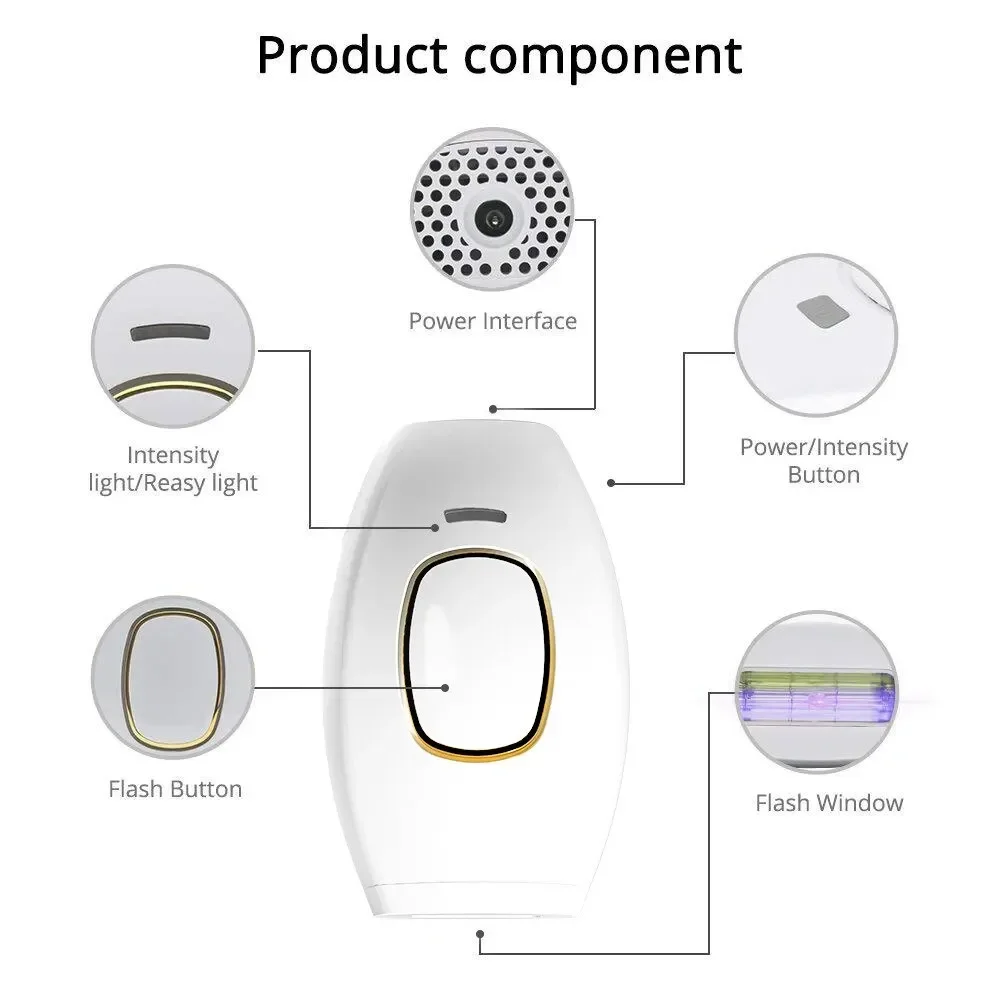 500000 Flash Painless Laser IPL Epilator Women Shaver Permanent Hair Removal For Body Face Bikini Underarm Hair Removal Machine thumbnail 5