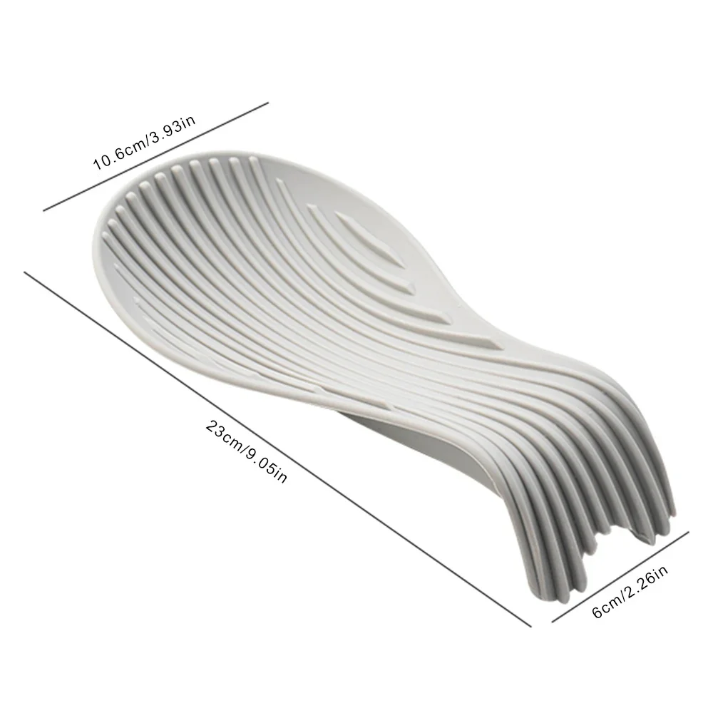 1/4Pcs Silicone Insulated Spoon Holder Heat Resistant Placemat Spoon Holder Cutlery Shelving Kitchen Tools Placemat thumbnail 3