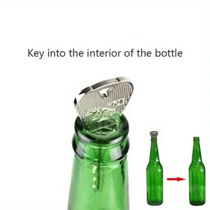Bottle Trick Magic Trick Toy Folding Key Thru Bottle Penetration Magic Tricks Magic Key Magician Gifts for Kids Adults Party thumbnail 2