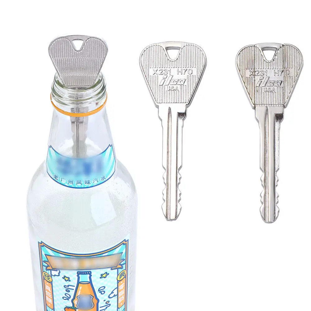 Bottle Trick Magic Trick Toy Folding Key Thru Bottle Penetration Magic Tricks Magic Key Magician Gifts for Kids Adults Party