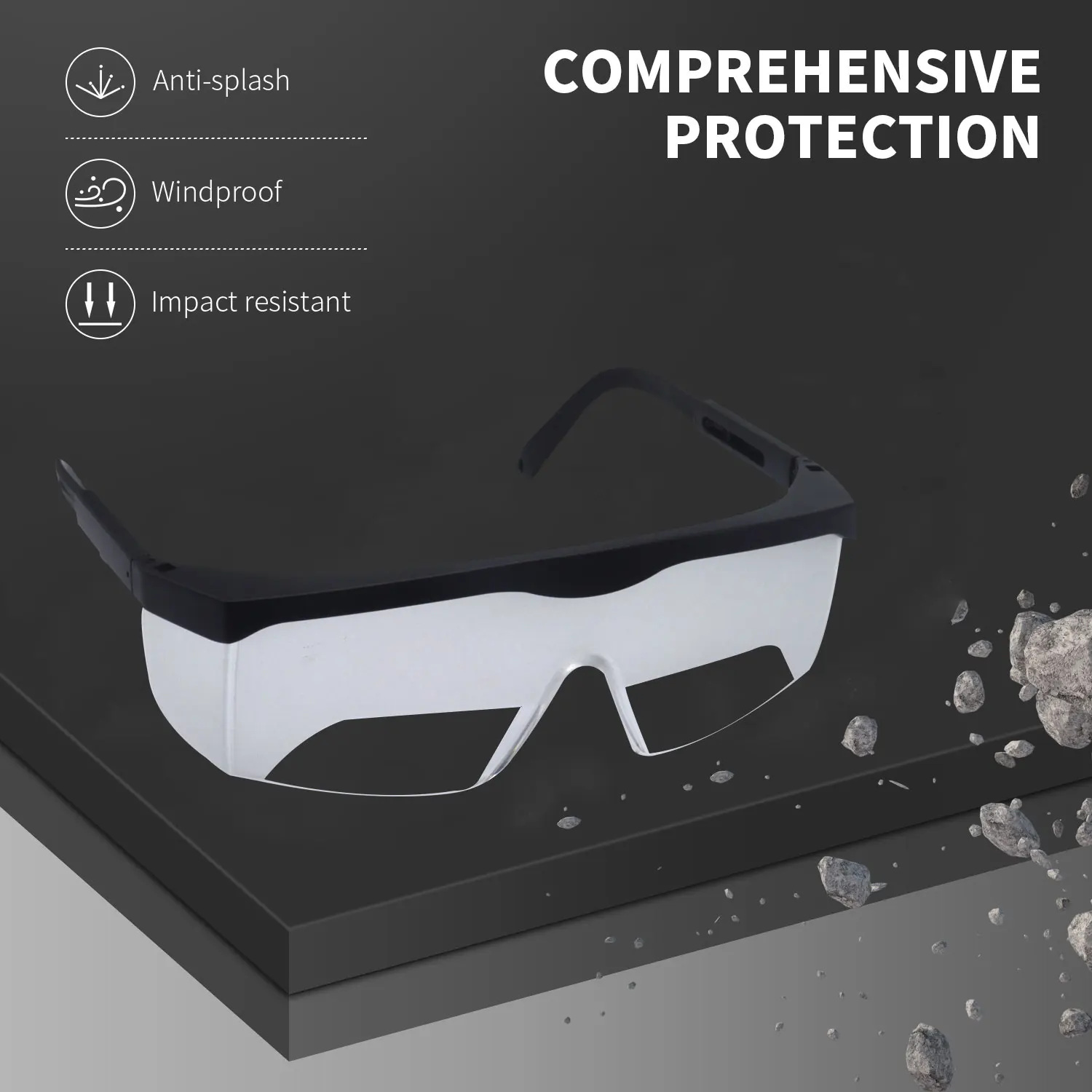 Pilot Safety Glasses View Limiting Fog Cloud Eyewear CE Certified IFR Training Aviation Flight Goggles Frosted Adjustable Frames thumbnail 5