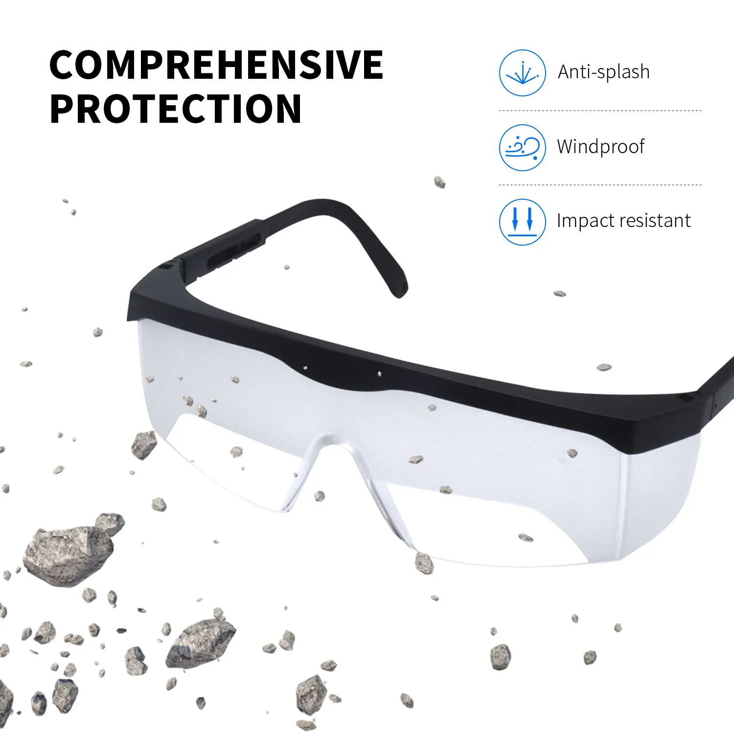 Pilot Safety Glasses View Limiting Fog Cloud Eyewear CE Certified IFR Training Aviation Flight Goggles Frosted Adjustable Frames thumbnail 3