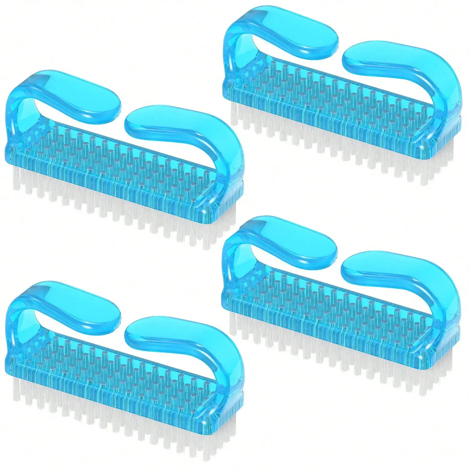 4pcs/Set Nail Art Tools Kit With Large Nail Polish Brush, Dust Brush, Cleaning Brush And Cuticle Pusher thumbnail 3