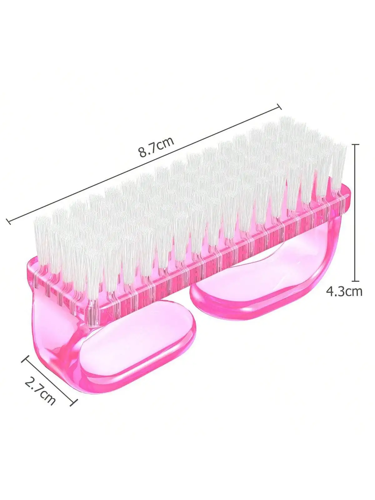 4pcs/Set Nail Art Tools Kit With Large Nail Polish Brush, Dust Brush, Cleaning Brush And Cuticle Pusher thumbnail 6