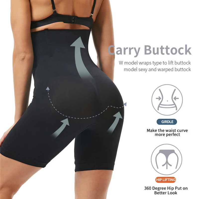 Shapewear for Women High Waist Trainer Panties Slimming Sheath Tummy Control Hip Butt Lifter Shorts Ladies Mid Thigh Body Shaper thumbnail 5