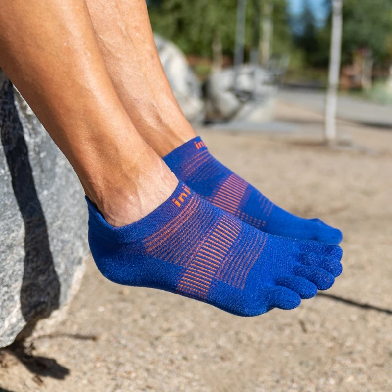 Injinji five-finger socks short tube thin coolmax sweat-absorbent fitness running socks toe socks in spring and summer. thumbnail 3