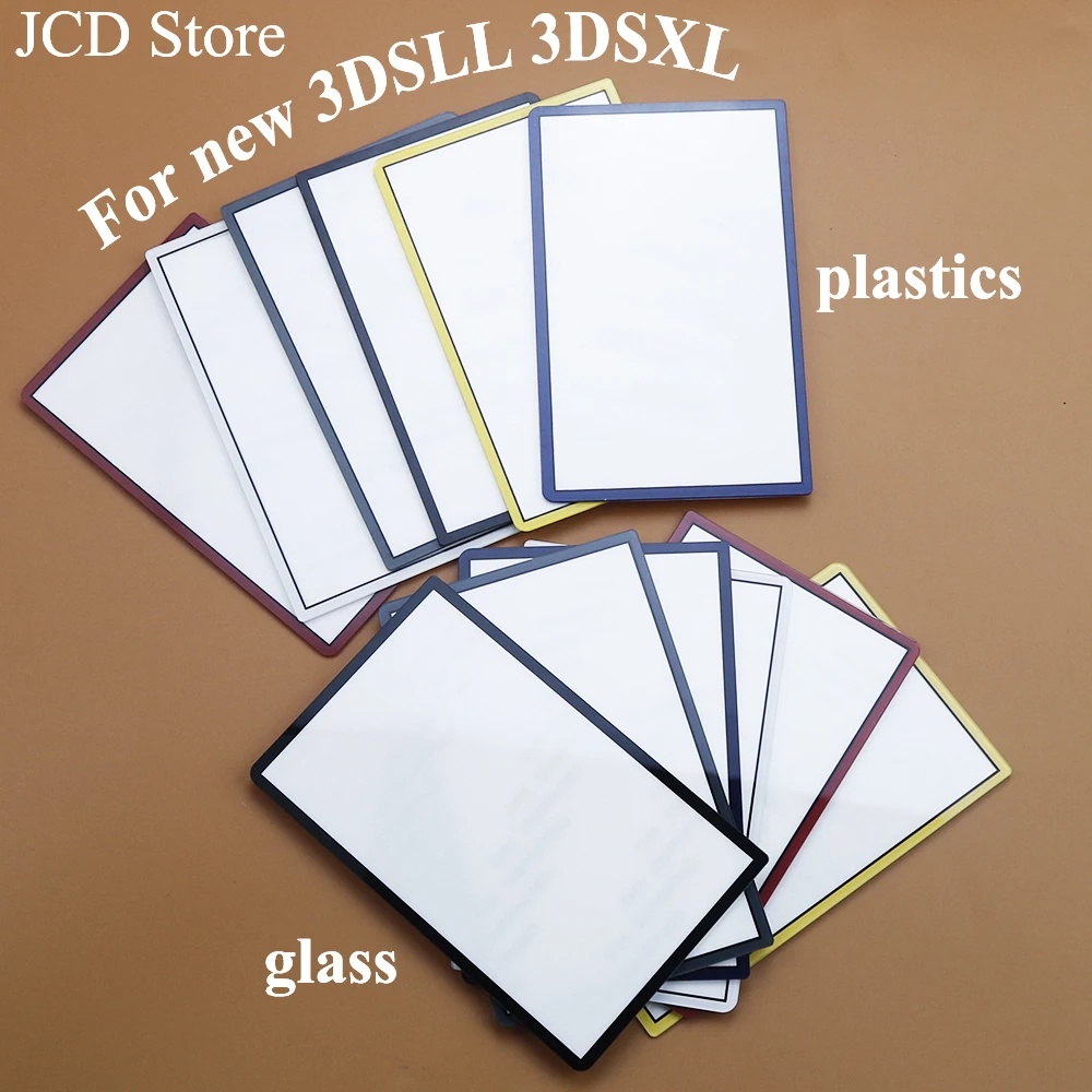 1 Piece  Replacement Upper Upper Front Top Screen Frame Lens Cover LCD Screen For 3DS XL LL New 3DSXL 3DSLL Plastic & Glass Lens thumbnail 4