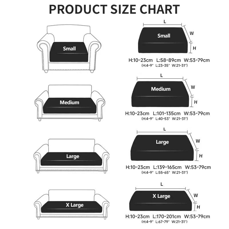 Waterproof Sofa Cover Luxury Adjustable Elastic Couch Cover for Living Room Sofa Seat Cover 1 2 3 4 seater l shaped full set thumbnail 5