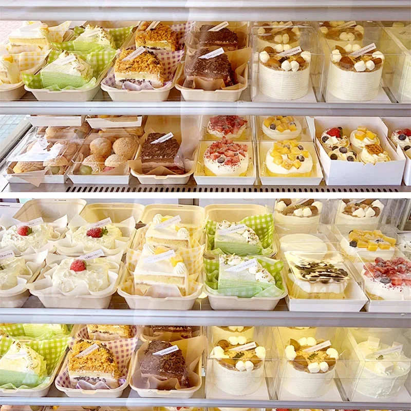 10/20pcs Disposable Bento Food Containers Biodegradable Baking Dessert Cake Bowl Burger Snack Boxes Microwavable Office Lunchbox thumbnail 6
