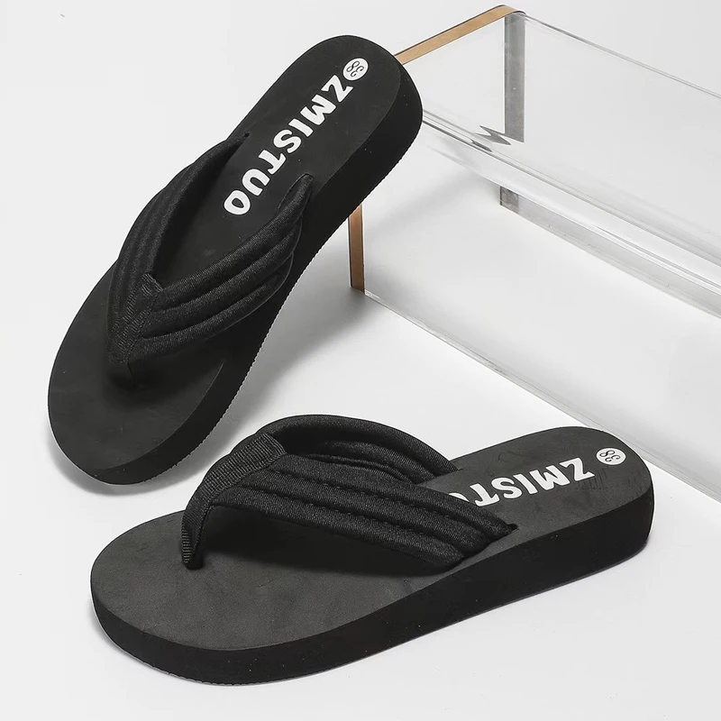 2026 Summer Women's Flip Flop Fashion Outdoor Non-Slip Beach Shoes Comfortable Soft Sole Simple Style Flat Shoes Pantuflas Mujer thumbnail 5