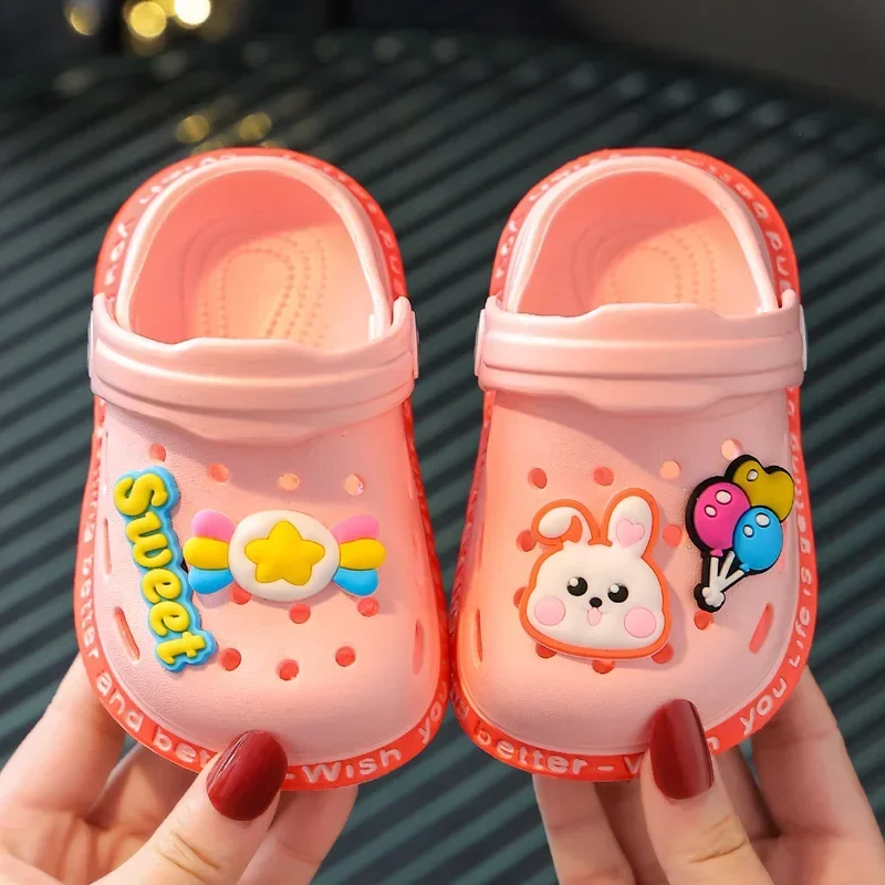 Summer Children Garden Clogs Shoes Boys&Girls Beach Sandal Kids Lightweight Breathable Cute Cartoon Slip Baby Slippers thumbnail 2